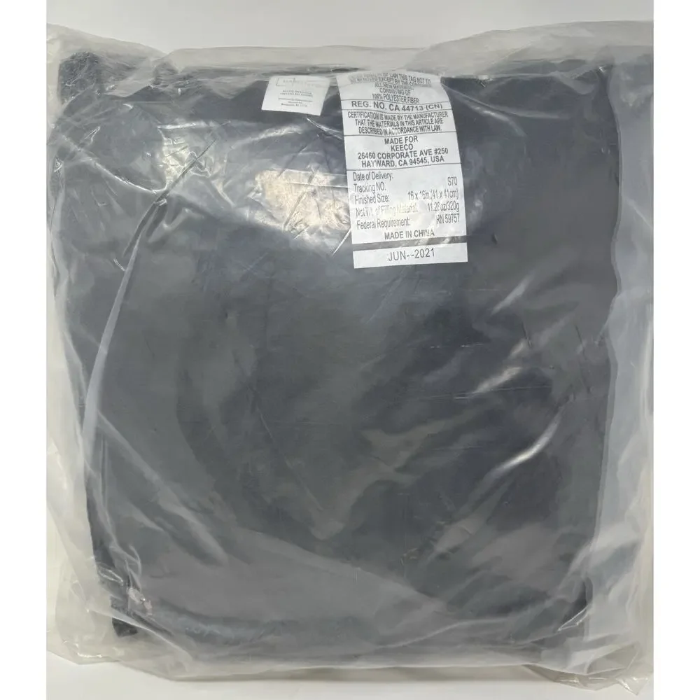 Mainstays Black White Geometric Decorative Throw Pillow 16x16 Vacuum Packed